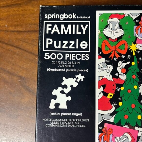 Vintage Springbok "A Looney Tunes Christmas" Bugs Bunny Jigsaw Puzzle 500 Pieces - Picture 4 of 6